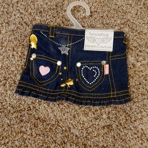 Jean dog skirt